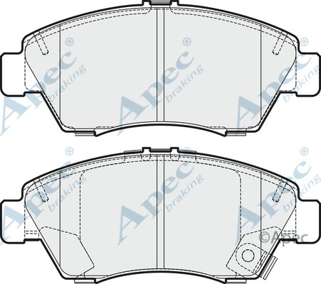 APEC BRAKING Piduriklotsi komplekt,ketaspidur PAD1660